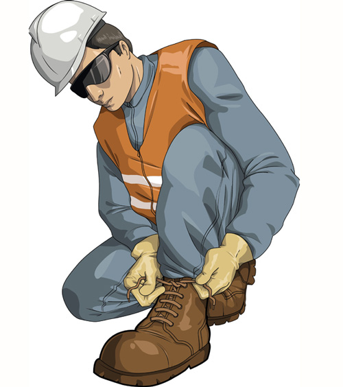 خطرات الکتریکی - پوشیدن کفشهای ایمنی